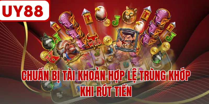Chuẩn bị tài khoản hợp lệ trùng khớp khi rút tiền