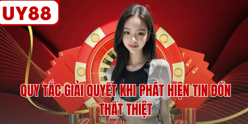 Quy tắc giải quyết khi phát hiện tin đồn thất thiệt